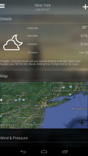 Yahoo Weather: Forecast & Maps screenshot