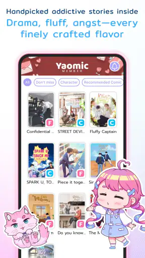 Yaomic: Comics, Fiction, Yaoi screenshot