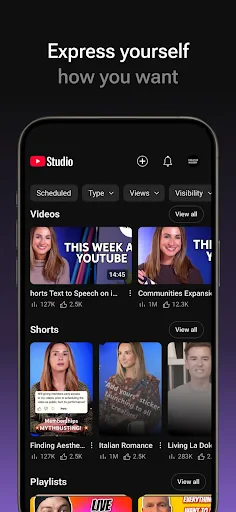YouTube Studio screenshot