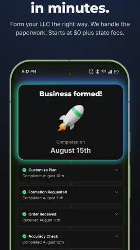 ZenBusiness: LLC Formation screenshot